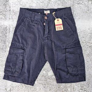 Next Men Shorts Navy Cotton Cargo Shorts Size 29 inches